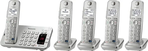 Vista 3 de Teléfono inalámbrico digital de Panasonic., Plateado