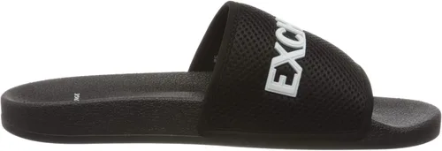 Vista 6 de AX Armani Exchange - Sandalias deslizantes con logotipo de malla para hombre