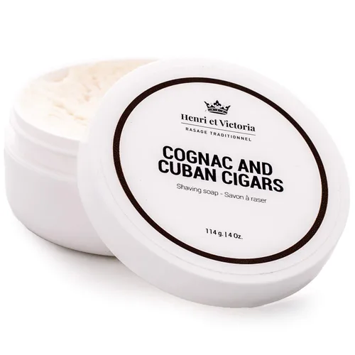 Vista 11 de Henri et Victoria Jabón de afeitar tradicional para hombres Fragancia Amande Afeitado suave, enjabona bien, aroma de larga duración Hecho