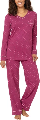 Vista 12 de PajamaGram Pijamas para mujer - Conjuntos de pijamas para mujer, camiseta sin botones, 100% algodón