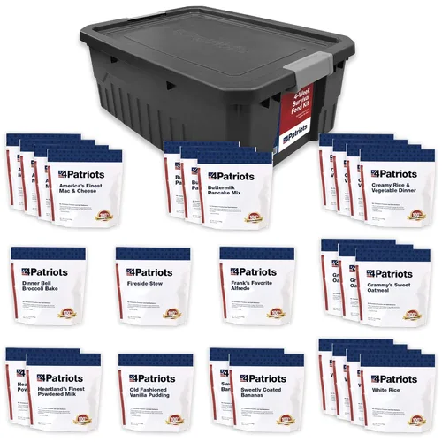 Vista 15 de 4Patriots suministro de alimentos para emergencias, kit de supervivencia para 72 horas, vida útil de 25 años, 16 porciones