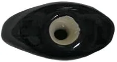 Vista 3 de Collar de Perlas de Piedra de Cerámica Negra Joyería