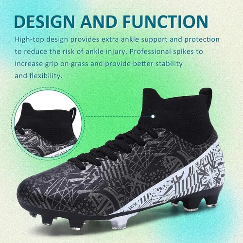 Vista 3 de CBUSTER Soccer Cleats Mens Women Indoor Outdoor Soccer Shoes for Big Boy AGFG