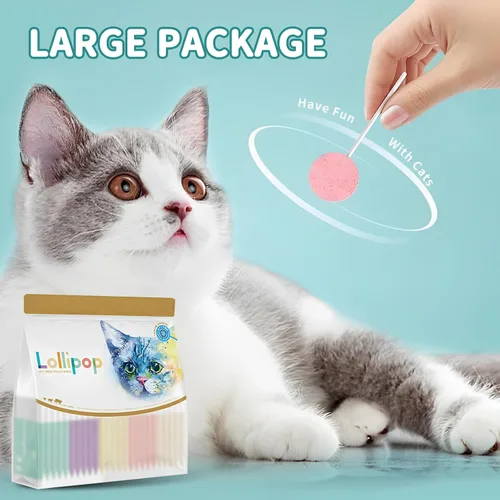 Vista 4 de Golosinas para gatos, bocadillos liofilizados para gatos de interior, bocadillos húmedos suaves y naturales, golosinas prémium para gatos, ideal