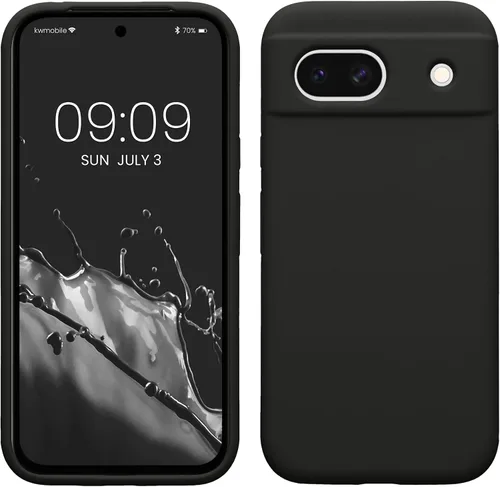 Vista 270 de kwmobile Funda Compatible con Google Pixel 6 Pro - Funda de Teléfono de Silicona TPU con Acabado Suave - Azul Caribe