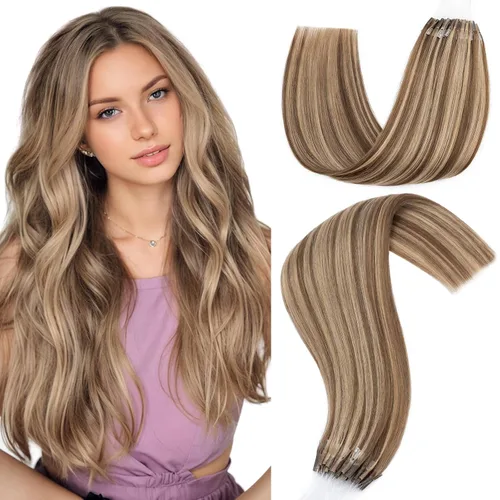 Vista 14 de Hairro Micro Loop - Extensiones de cabello humano microenlaces de microperlas de cabello Remy para mujer, reflejos degradados, fusión fría, micro