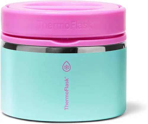 Vista 21 de ThermoFlask Tarro de alimentos aislado con tapa a prueba de fugas (12 onzas, negro) - Recipientes de alimentos de acero inoxidable para comidas