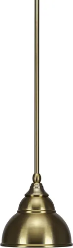 Vista 100 de Toltec Lighting Tallo Colgado Mini colgante, acabado de cobre negro, 3.5" cuadrado humo burbuja vidrio