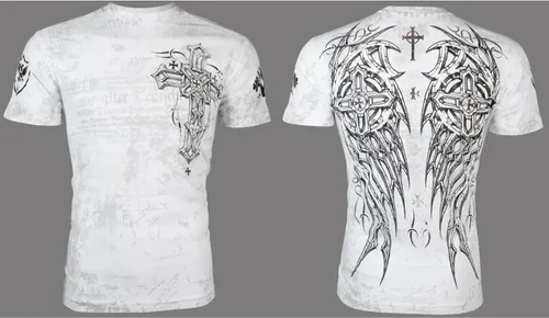 Vista 2 de Archaic by Affliction - Camiseta para hombre, color blanco