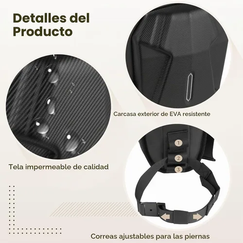 Vista 3 de yeesport Bolsa de pierna de motocicleta, bolsa de muslo de motocicleta