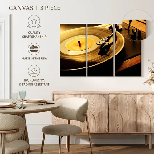 Vista 49 de Elephant Stock BW - Reproductor de discos de vinilo para pared, lienzo horizontal, decoración de pared de sala de estar de 3 piezas, impresión
