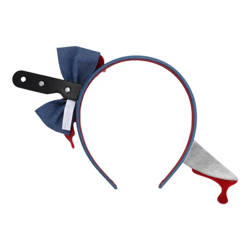 Vista 2 de Bioworld Chucky Bloody Bow con cuchillo en la cabeza Diadema
