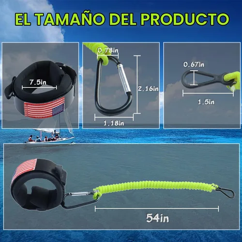 Vista 2 de 8M0092850 - Cordón para interruptor de muerte de barco, correa de muñeca para barco fuera de borda Mercruiser Marine, 54 pulgadas de largo/15920T54