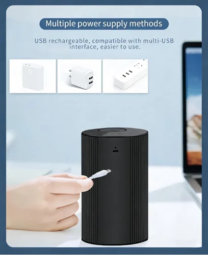 Vista 3 de Diffuser for Essential Oil, Battery Operated Car Diffsuer, 0.7 Fl Oz/ 20mL Mini Scent Air Nebulizer Machine for Home Bedroom