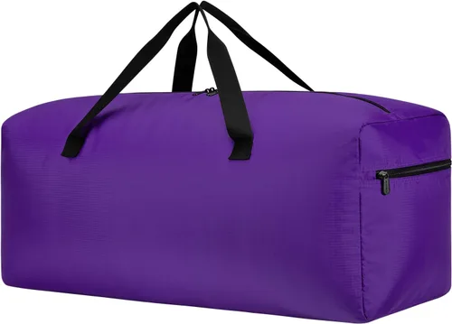Vista 11 de iFARADAY - Bolsa de lona plegable, 30 pulgadas/75 litros, color negro Negro-75L