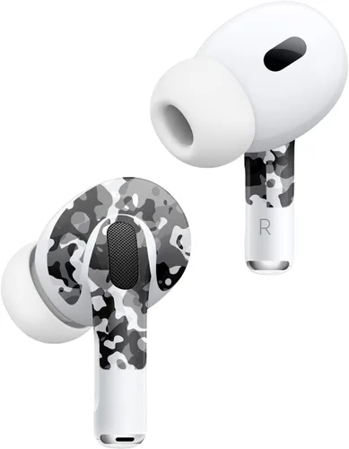 Vista 2 de MightySkins - Fundas compatibles con Apple AirPods Pro 2 - Negro Modern Camo Funda protectora de vinilo duradera y única Fácil de aplicar