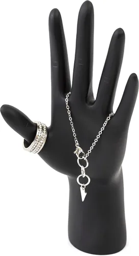 Vista 4 de Exhibición de joyería de mano de maniquí femenino de 8 pulgadas en una postura relajada, para joyerías, ferias de manualidades y ferias comerciales