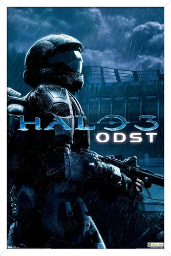 Vista 11 de Trends International aureola: ODST - Póster de pared de arte clave, 14.725 "x 22.375", versión enmarcada de madera de granero