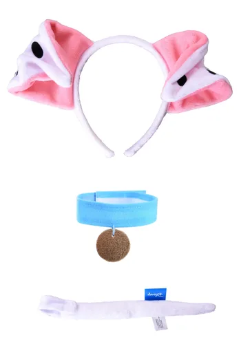 Vista 6 de Disney 101 Dálmatas Perdita Diadema, Collar y Kit de Accesorios de Cola Multicolor