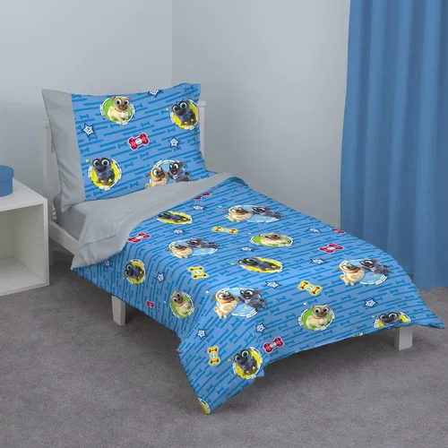 Vista 20 de Disney Ariel Sea Garden - Juego de cama para niños pequeños de 4 piezas - Edredón, sábana bajera, sábana encimera, funda de almohada reversible
