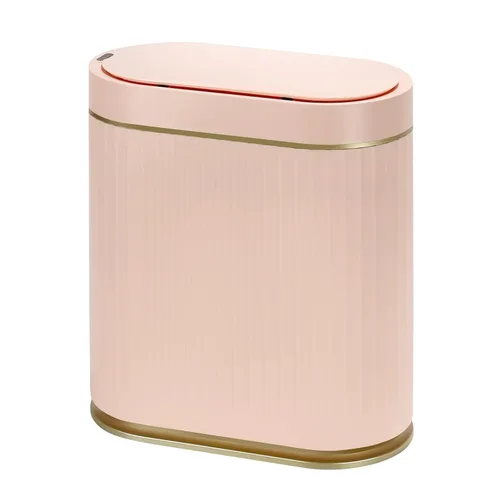 Vista 10 de SYNCVIBE Basurero de baño con tapa, cubo de basura automático con sensor de 2 galones, cubo de basura inteligente de 7.5 litros, sensor