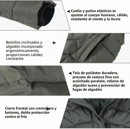 Vista 3 de BINACL - Chaqueta de invierno para mujer (7 colores, XS-XL)