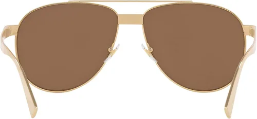 Vista 4 de Versace Gafas de sol para hombre marco dorado lentes marrón oscuro 2283in Oro