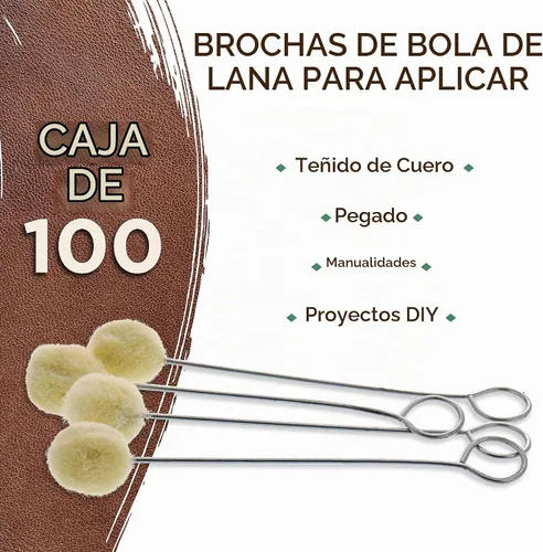Vista 2 de TCP Global Cepillo de bola de lana Daubers (paquete de 100) - Herramienta