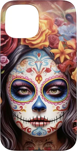Vista 6 de iPhone 16 La Catrina Mujeres Dia De Los Muertos Latina Sugar Skull Case