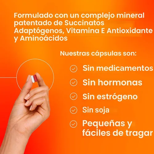 Vista 6 de Amberen Alivio de la Menopausia, Promueve Equilibrio Hormonal, 60 cápsulas