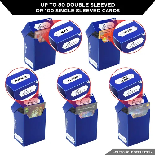 Vista 5 de Quiver Time Paquete de cartas coleccionables azules para cartas coleccionables y fundas para cartas, compatible con Magic: The Gathering Cards