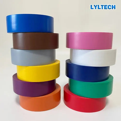 Vista 6 de LYLTECH Cinta eléctrica mate arcoíris paquete de 11 colores, impermeable, fuerte adhesivo, duradero, fácil de envolver, 3/4 pulgadas por 30 pies