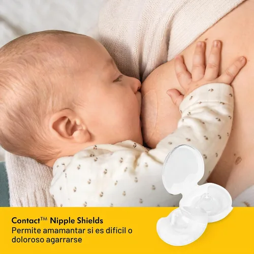 Vista 4 de Protector de pezón adherible para alimentación con pecho, de Medela , M, Estándar