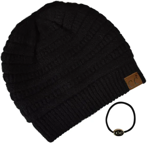Vista 520 de C.C Trendy Warm Chunky Soft Stretch Cable Knit Beanie