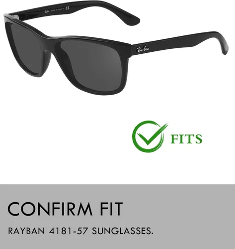 Vista 3 de Raydi Lentes de repuesto de policarbonato para lentes de sol RayBan RB4181 de 2.244in cuadrados