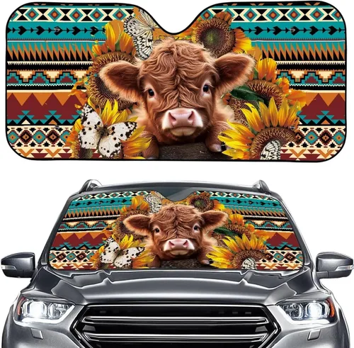 Vista 28 de SEANATIVE Parasol divertido para parabrisas de automóvil, protección contra rayos UV, protector de ventana delantera, diseño de ojos enojados