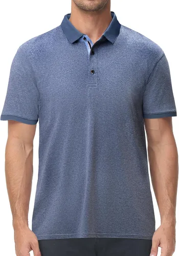 Vista 68 de V VALANCH Polo de golf de manga corta para hombre, estilo casual, con cuello que absorbe la humedad