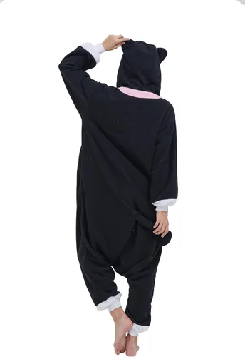 Vista 3 de SimZoo Pijama de animal para adultos, disfraz de cosplay de animales para hombres y mujeres, ropa de dormir unisex de una sola pieza