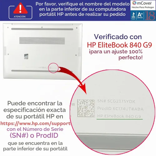 Vista 4 de mCover Funda solo compatible con HP EliteBook 840 (CPU Intel) 2022~2024 de 14" 845 (CPU AMD) ZBook Firefly 14 G9 / G10 / G11 Series Windows PC