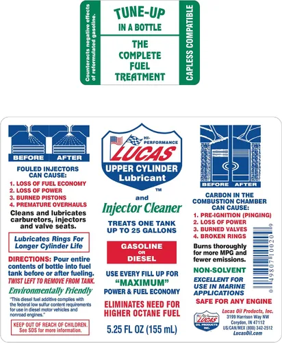 Vista 6 de Lucas Oil LUC10020 Tratamiento de combustible - 5.25 oz