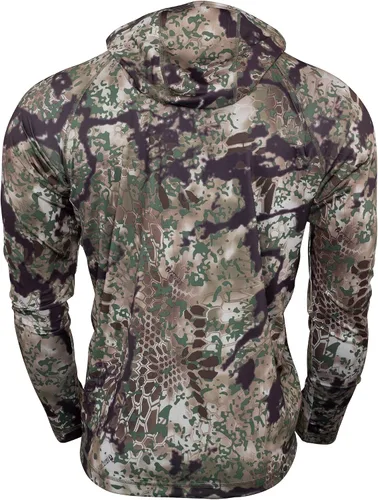 Vista 2 de Kryptek Sonora estándar con capucha para hombre, ligera, con protección solar, para caza y clima caliente, transcional, grande