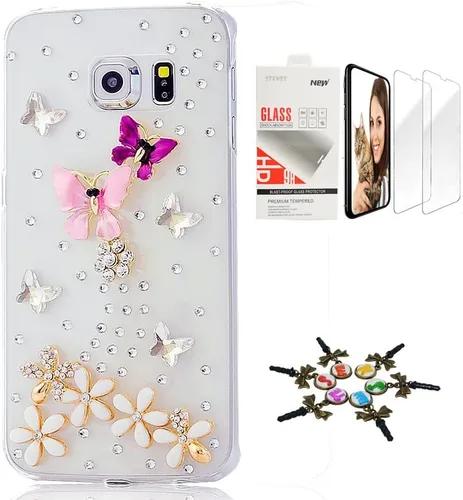 Vista 20 de Funda para Galaxy Note 8, elegante, hecha a mano en 3D [serie brillante], diseño de lazo grande compatible con Samsung Galaxy Note 8 con protector