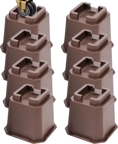 Vista 7 de Elevadores ajustables para muebles de cama, elevadores resistentes para postes y ruedas de muebles, sofá, cama, sofá o mesa