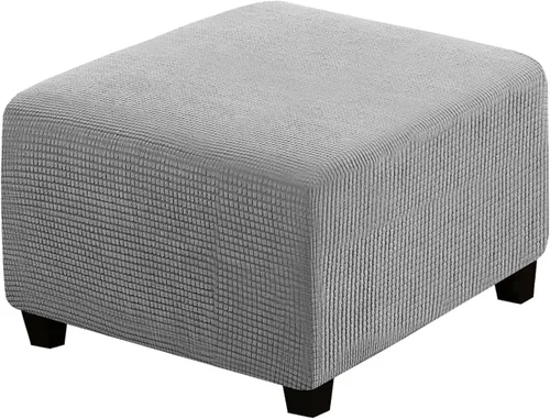 Vista 74 de H.VERSAILTEX Funda Deslizable para Otomana Rectangular Ajuste de Longitud 29"-34" Reposapiés Fundas Deslizables para Sofá Funda para Taburete