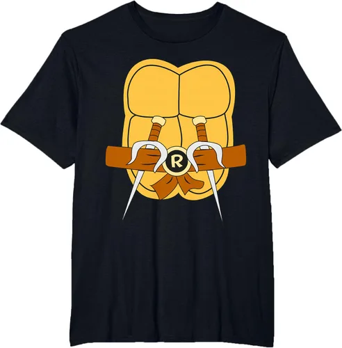 Vista 6 de Mademark x Teenage Mutant Ninja Turtles - Camiseta de disfraz de Raphael Easy Halloween Negro