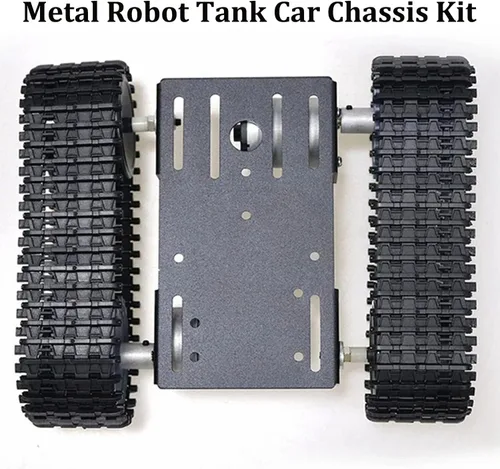 Vista 7 de SmaringWing Kit profesional de plataforma de coche con 2 motores de CC de alto par, modelo eduaccional Caterpillar Robotic Crawler Sciences