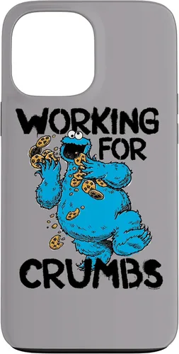 Vista 23 de iPhone 12/12 Pro Sesame Street Cookie Monster Trabajo para migas caso