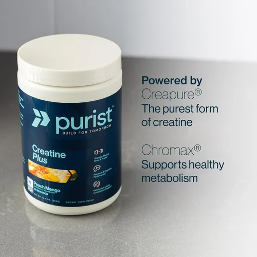 Vista 5 de PURIST Creapure Creatine Plus Monohydrate Suplemento en polvo de entrenamiento Recuperación de energía de fuerza muscular para mujeres y hombres