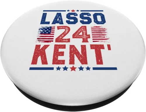Vista 2 de Lasso Kent' 24 Funny Quote USA Flag Lasso Kent PopSockets Swappable PopGrip