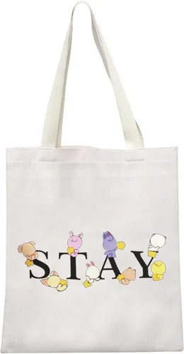 Vista 7 de MEIKIUP Bolsa de maquillaje Stay Fandom, regalo de grupo de música coreana, para fanáticos de la música coreana, bolsa de maquillaje, bolsa de Bolsa